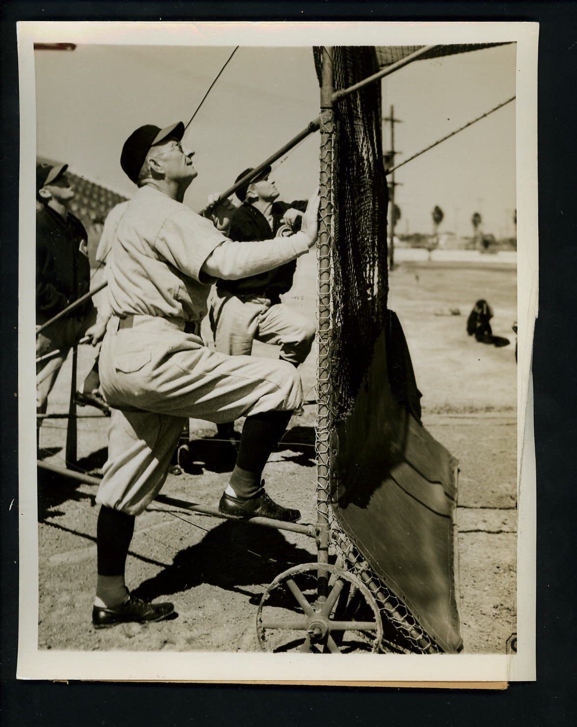 Bill McKechnie 1941 Tampa Spring Training Press Photo Poster painting Cincinnati Reds