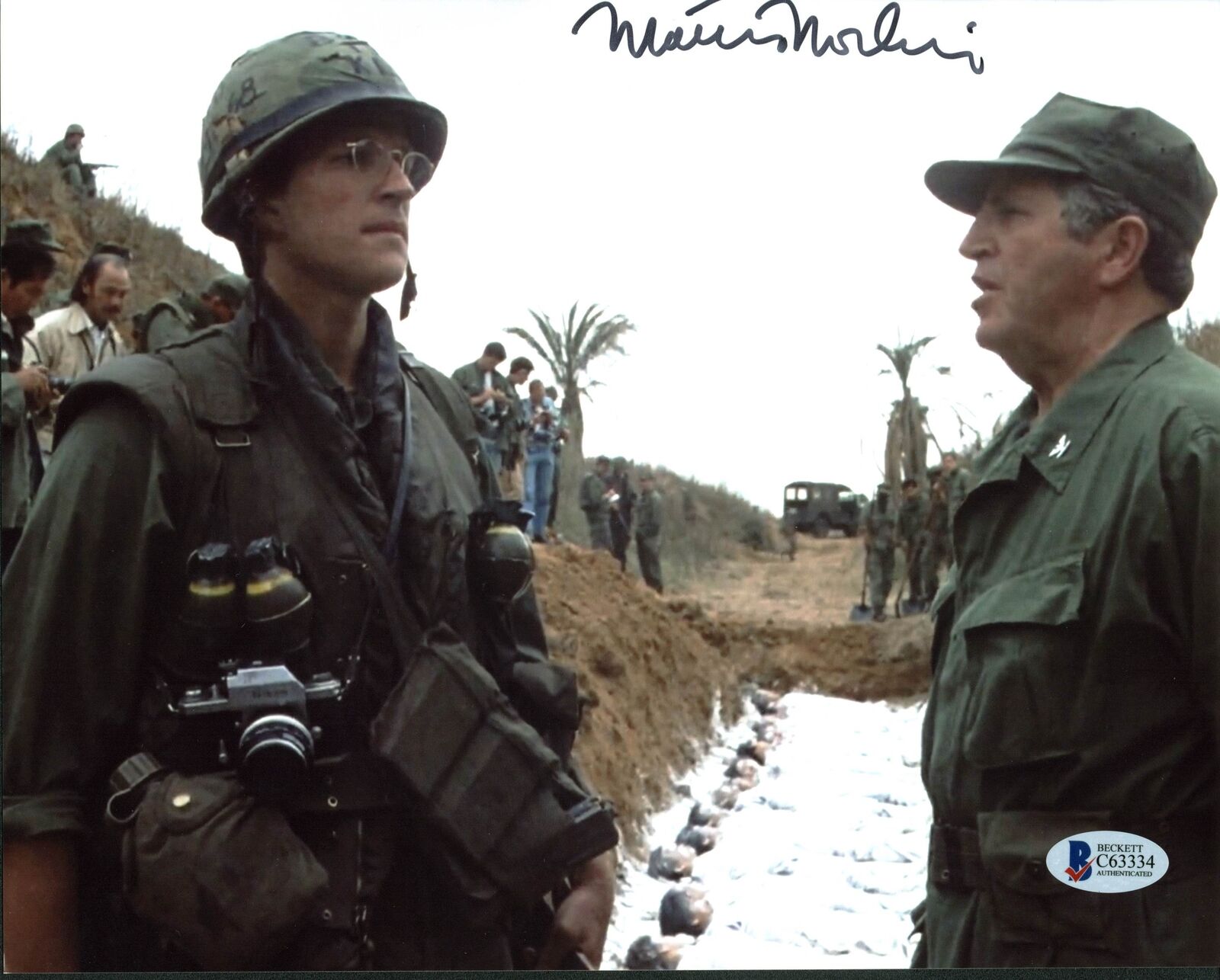 Matthew Modine Full Metal Jacket Authentic Signed 8x10 Photo Poster painting BAS #C63334