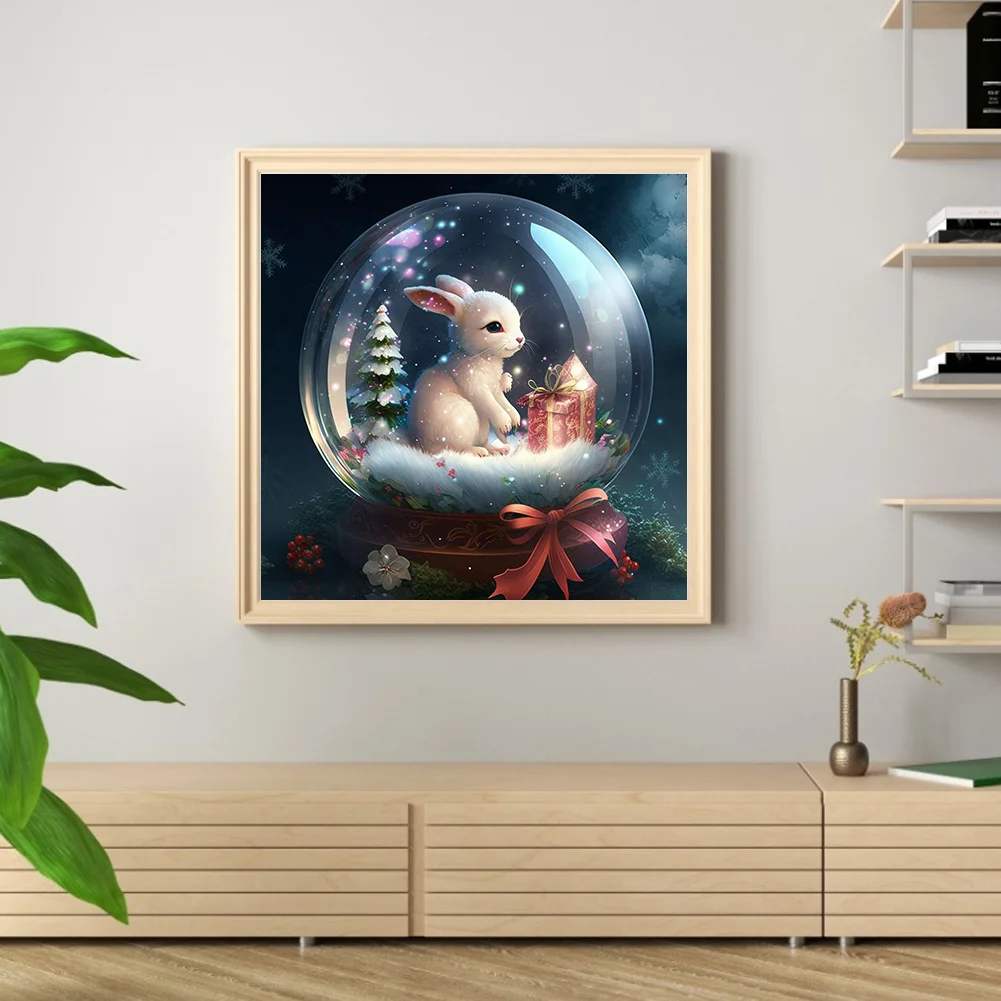 DIY Paint By Number 40*40cm - Crystal Ball-Rabbit
