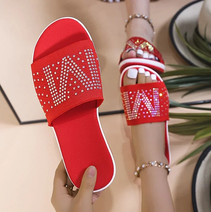 Qengg New Women's Casual Slippers Fashion Fly Woven Mesh Beach Flats Outdoor Polyurethane Light Platform Sandals Sand&aacute;lia Flip Flop