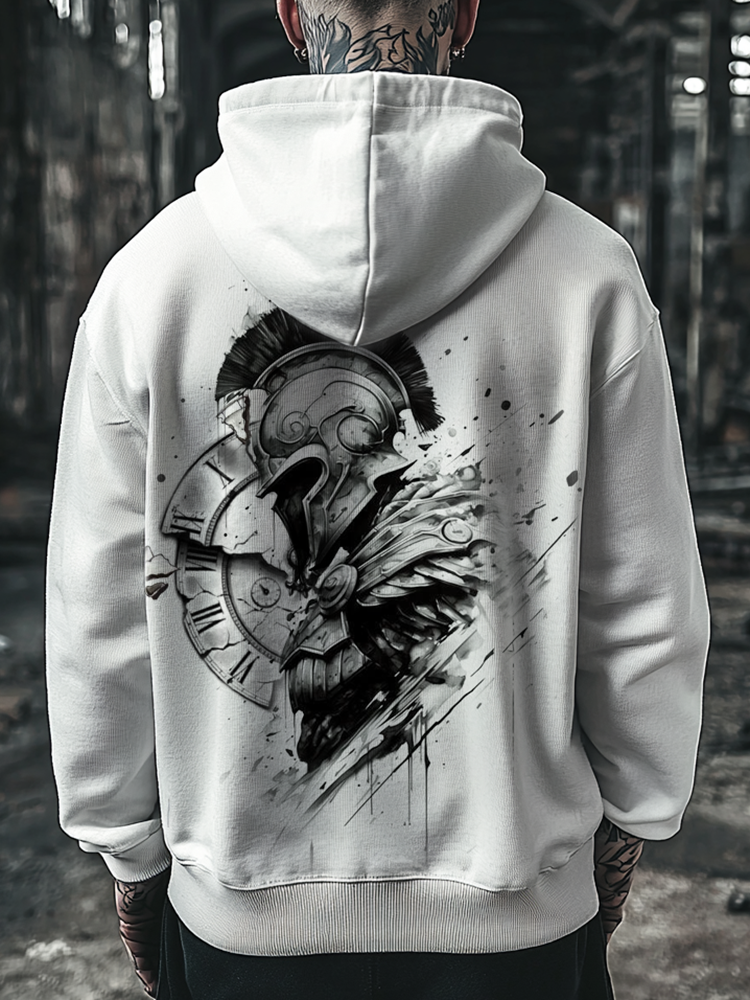 Spartan Totem Vintage Unisex Casual Sports Hoodie