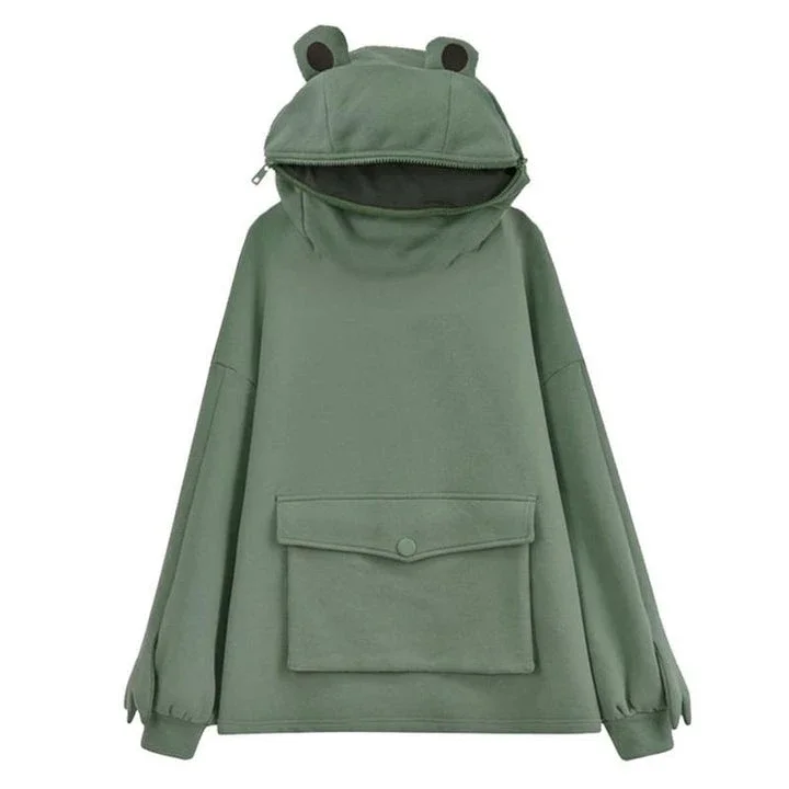 Oversized Frog Street Hoodie