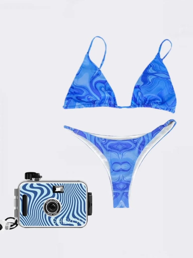 Blue Lagoon Bikini & Film Camera Bundle