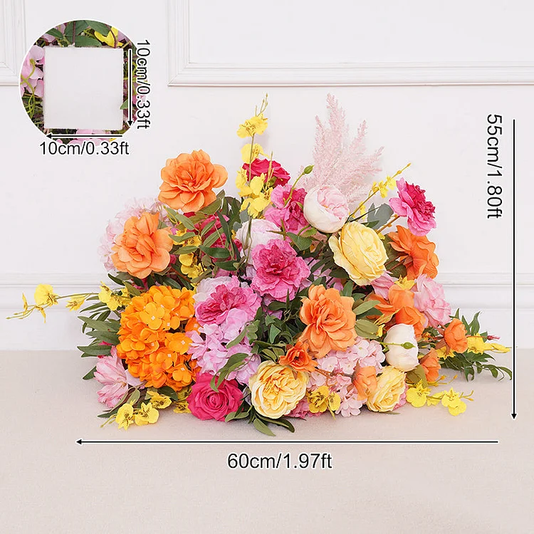 A8747 Wedding Backdrop Horn Arch Decor Flower Arrangement