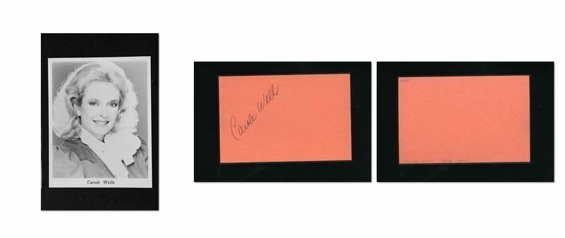 Carole Wells - Signed Autograph and Headshot Photo Poster painting set - Pistols 'n' Petticoats