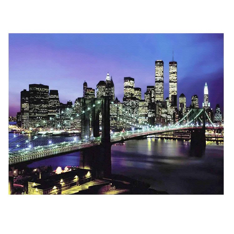 City Night - Diamond Painting - 40x30cm(Canvas)
