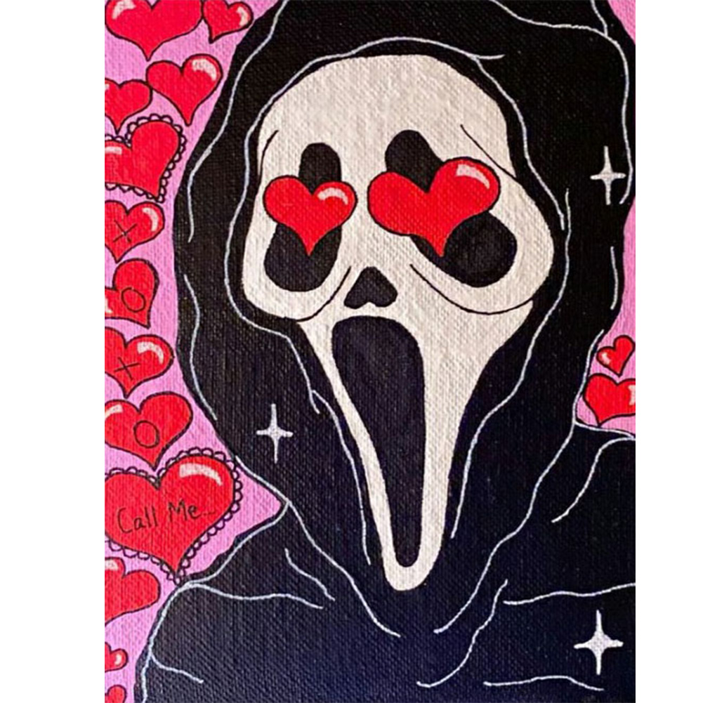 

Love Skull - Round Drill Diamond Painting - 30*40CM, 501 Original