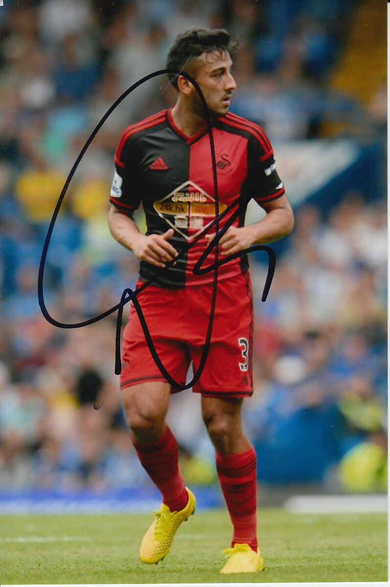 SWANSEA CITY HAND SIGNED NEIL TAYLOR 6X4 Photo Poster painting.