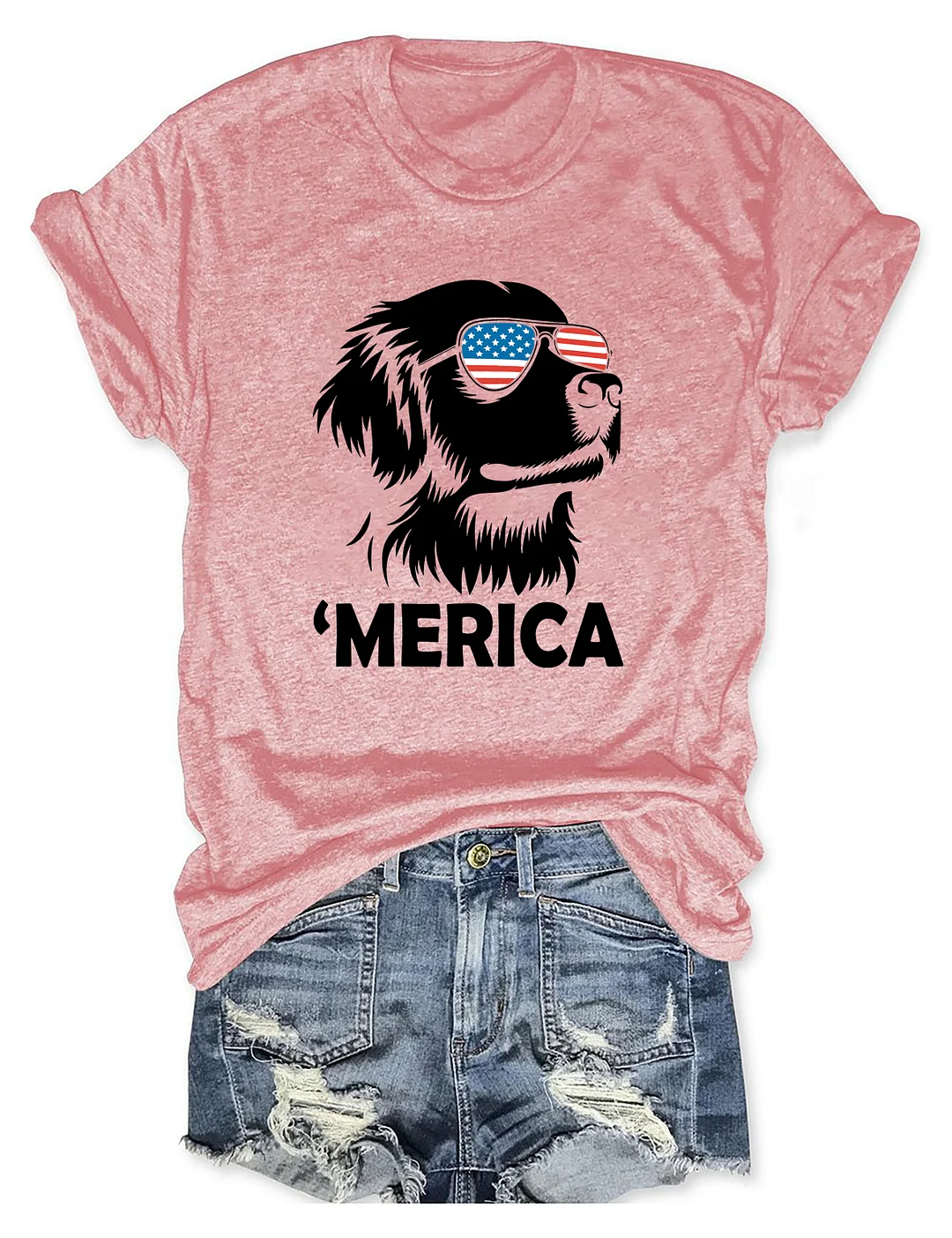 Golden Retriever 4th Of July T-shirt