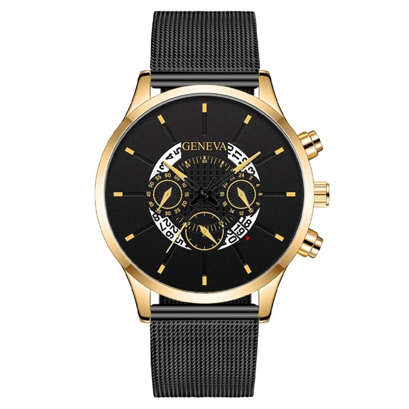 Minimalist Streetwear Color Block Buckle Quartz Watch Men’s Watches