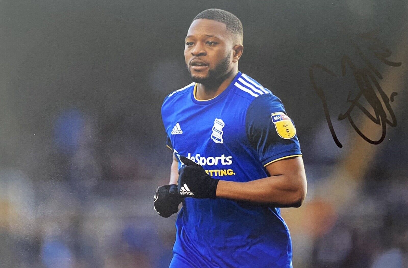 Jeremie Bela Genuine Hand Signed Birmingham City 6X4 Photo Poster painting 3