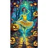 (40*70cm)Halloween Ballet Girl - Round AB Drill Diamond Painting