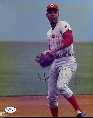 Tony Perez Reds Signed Jsa Cert Sticker 8x10 Photo Poster painting Autograph Authentic