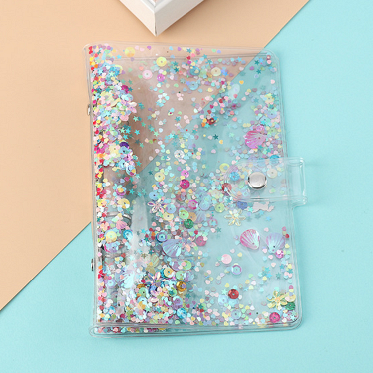6 Ring Binder A5A6 Sequin Cover