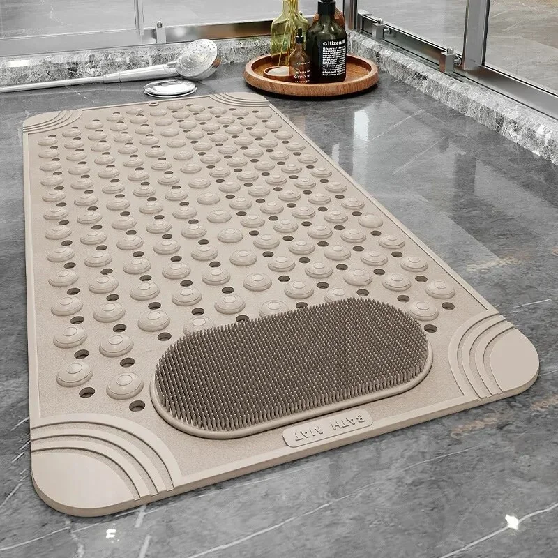 Sdrawing Bath Mat Foot Massager with Non-Slip Suction Cups Bathroom Mats Silicone Suction Cup 발매트 for Bathroom Tapis Salle De Bain