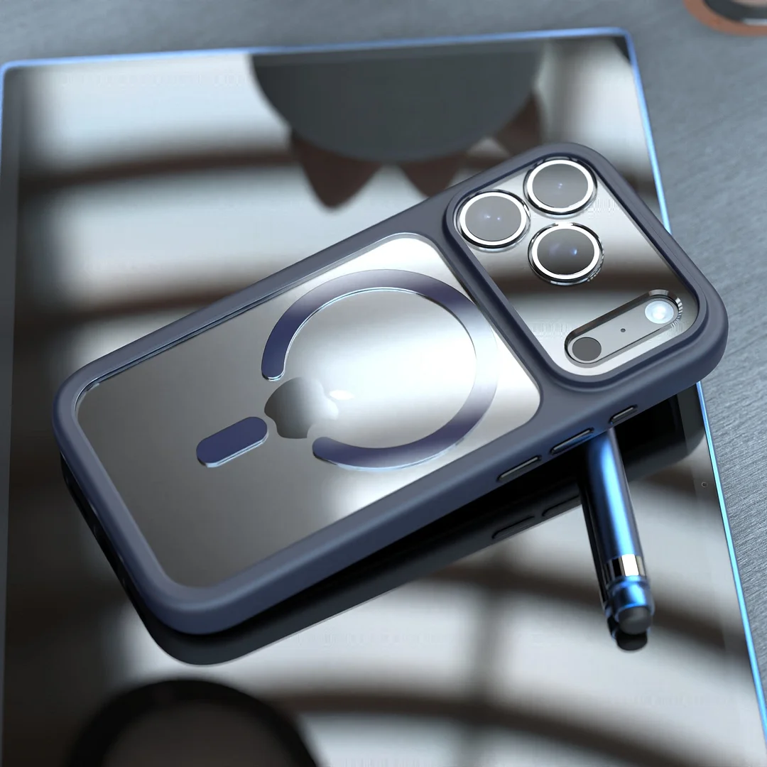 Suitable for iPhone 17 mobile phone case lens full package transparent magnetic Apple 17ProMax anti-fall protective cover cross-border