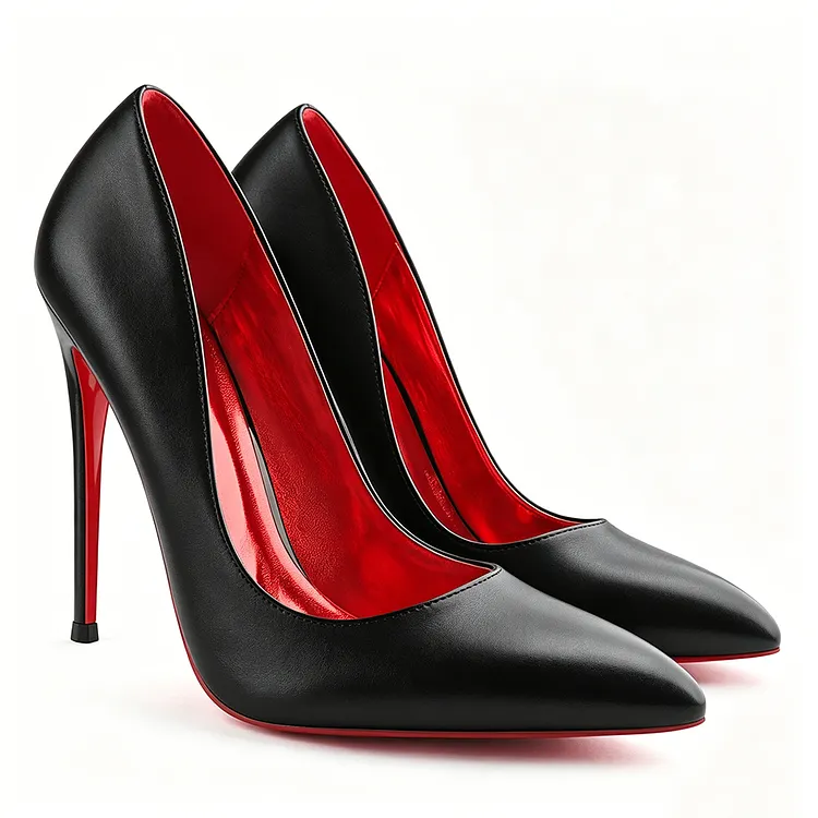 120/100mm Red Bottom Women's Party Wedding Heels Red Lining Matte Pumps VOCOSI VOCOSI