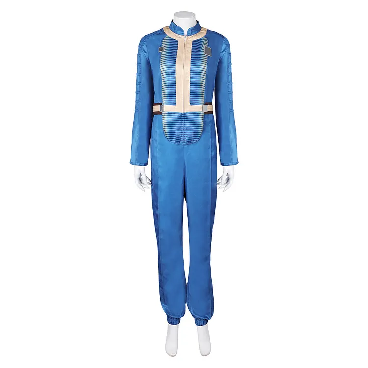 TV Fallout (2024) Lucy Vault 33 Blue Jumpsuit Vault Dweller Outfits Cosplay Costume Halloween Carnival Suit