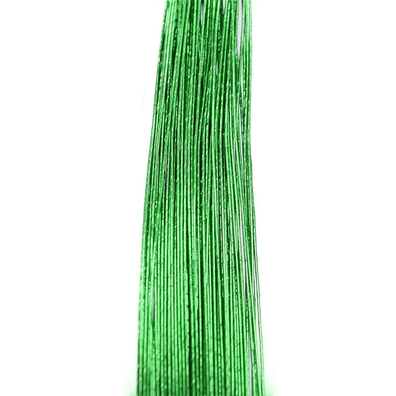 25Pcs 80cm Long Stocking Flower Iron Wire Used For DIY Nylon Flower Making Floral Wire Ronde Flower Material Accessory 0.46mm