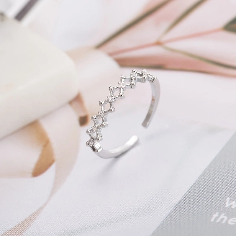 Minimalist Round Copper Plating Open Rings