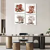 4pcs Diamond Painting -DIY Round Drill Cowboy Boots