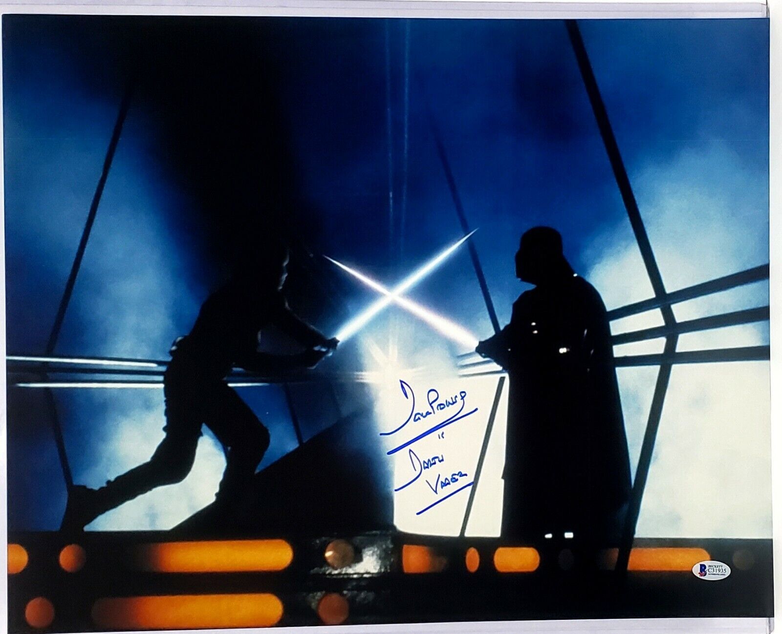 DAVE PROWSE Signed 16x20 Photo Poster painting EMPIRE STRIKES BACK