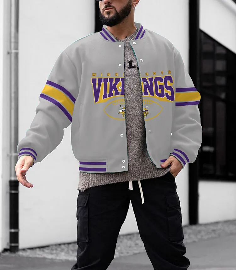 Minnesota Vikings Men's Limited Edition Full-Snap Casual Jacket