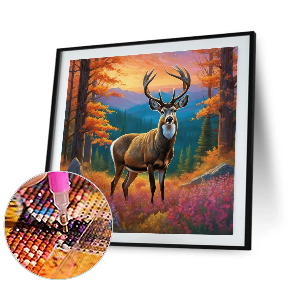Diamond Painting - Full Round Drill - Elk(Canvas|40*40cm)