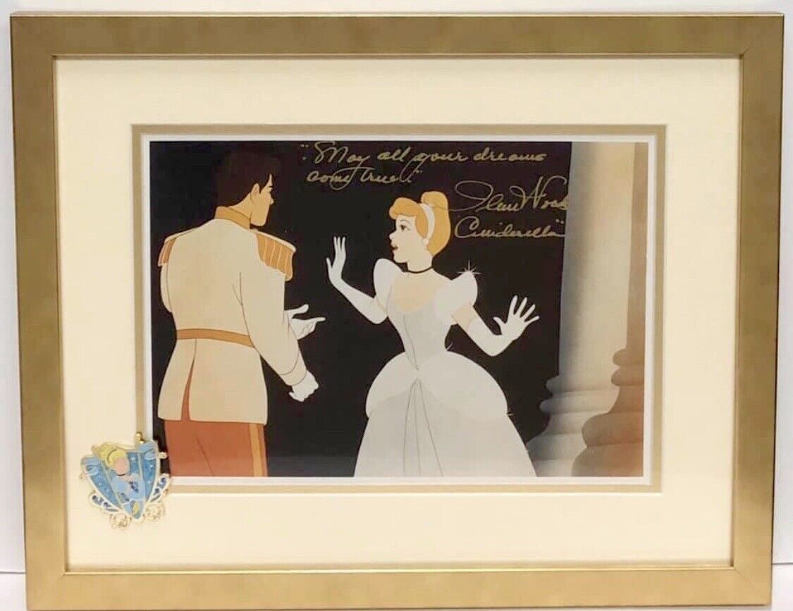 Cinderella Ilene Woods Signed Autographed 12x15 Framed Photo Poster painting