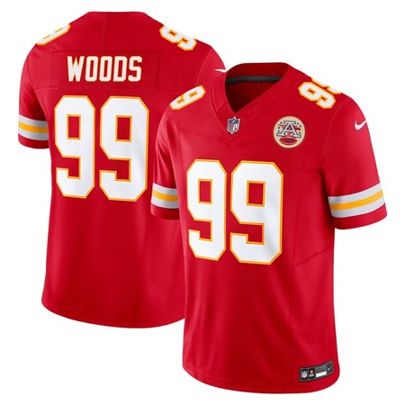 Men's Kansas City Chiefs #99 Peter Woods Red 2026 NFL Draft Vapor F.U.S.E. Limited Jersey