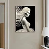 DIY Pearl Painting White Elegant Lady for Home Wall Decor(30x40cm)