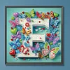 Butterfly Flower F 5D Partial Drill DIY Diamond Painting Kit 30*30cm