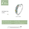  925 Sterling Silver Wrap Feather Ring 