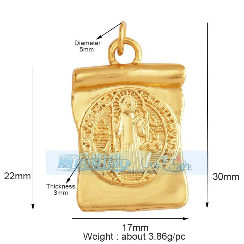 1 Piece 17*24mm 20 * 23mm Copper Human Pendant Jewelry Accessories