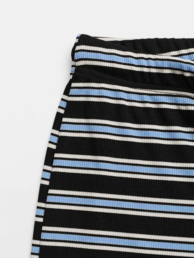 Women's Casual Colorblock Striped Long Sleeve Top & Loose-Fit Pants Set, Perfect for Holidays, Commuting, Daily Wear Women's Casual Colorblock Striped Long Sleeve Top & Loose-Fit Pants Set, Perfect for Holidays, Commuting, Daily Wear