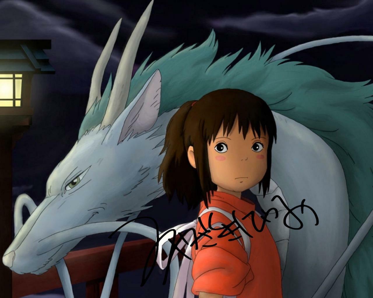 SPIRITED AWAY Hayao Miyazaki SIGNED AUTOGRAPHED 10X8 REPRO Photo Poster painting PRINT