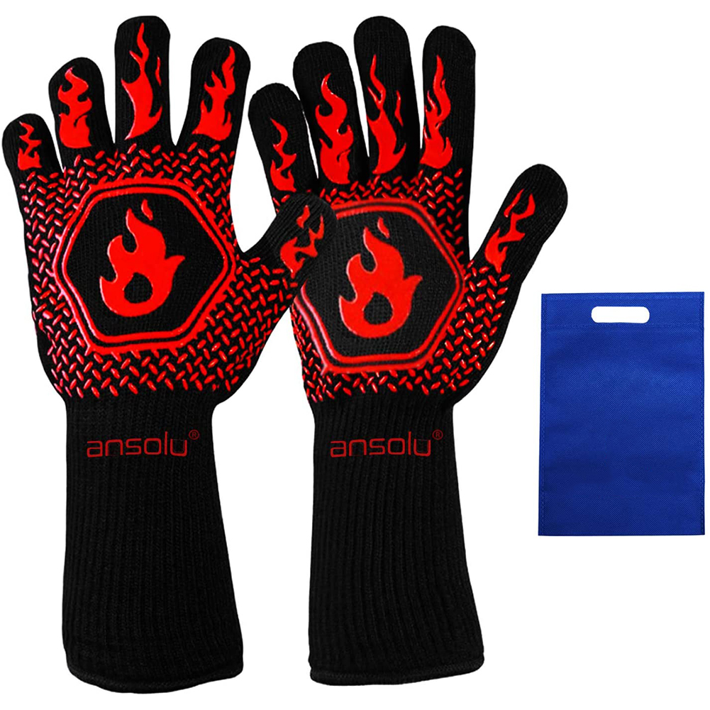 

High Temperature Resistant Silicone Gloves Fireproof BBQ Mittens, 501 Original