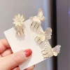 8PCS Fairy Opal Rhinestone Butterfly Hair Claws