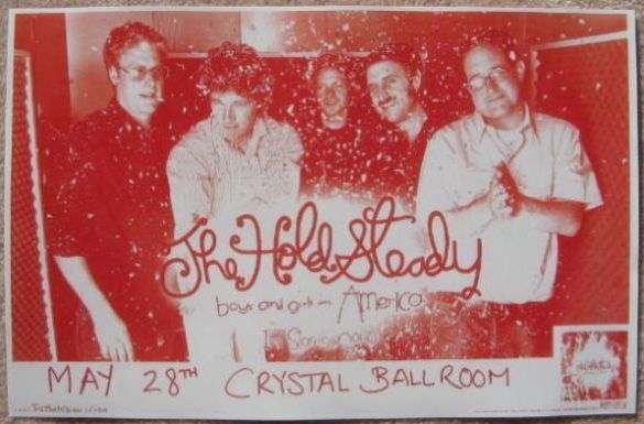 HOLD STEADY Gig POSTER May 2007 Portland Oregon Concert