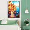 (40*60cm)Seaside Town - Full Round Drill Diamond Painting