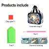 DIY Butterfly Diamond Painting Bling Rhinestone Makeup Bag Large Storage Bag