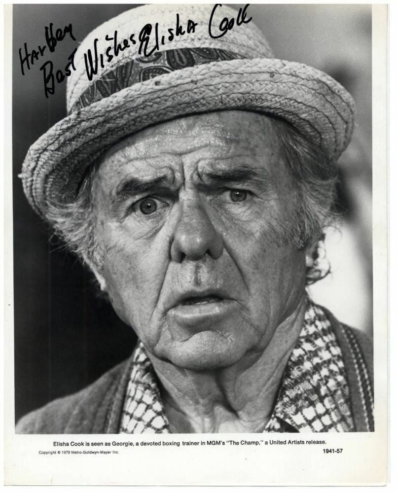 Elisha Cook - Signed Autograph Movie Still