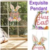 Diamond Painting Acrylic Single Side Drill Easter Rabbit Pendant For Home Garden Decor
