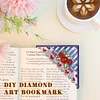 4Pcs Diamond Painting Flower Corner Bookmark
