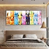 Pokemon evolution-plein diamant rond peinture-100 * 40cm-grande taille