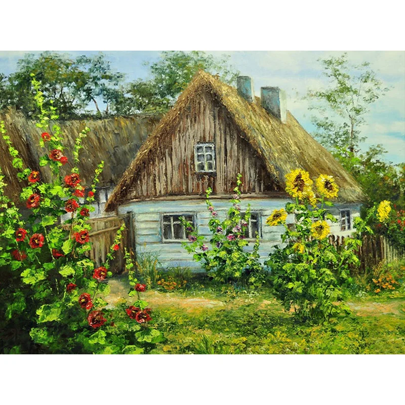 Diamond Painting - Full Round/Square Drill - Countryside View(30*40 - 50*60cm)