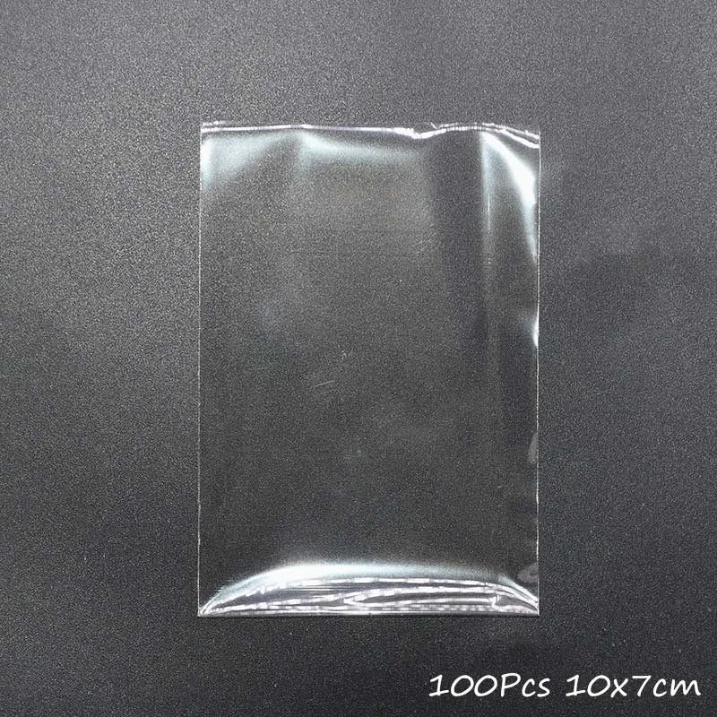 100Pcs Transparent Plastic Bags for Candy Lollipop Cookie Packaging Cellophane Bag Christmas Wedding Birthday Party Gift Bag