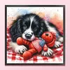 Dog And Bear-11CT Stamped/Counted Cross Stitch 40*40cm/15.75*15.75in tapestrymarket