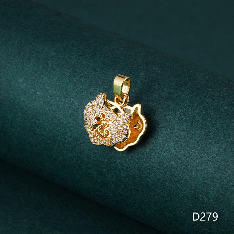 1 Piece 1-2cm Copper Zircon Geometric Jewelry Accessories Pendant