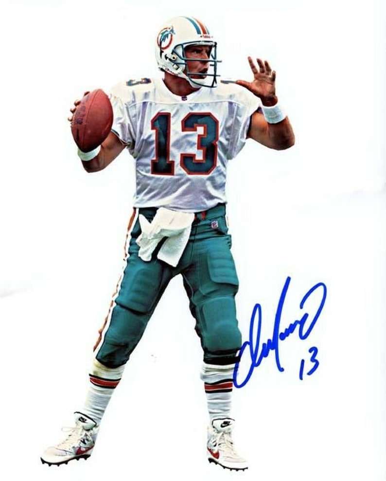 Dan marino signed autographed nfl miami dolphins 11x14 Photo Poster painting